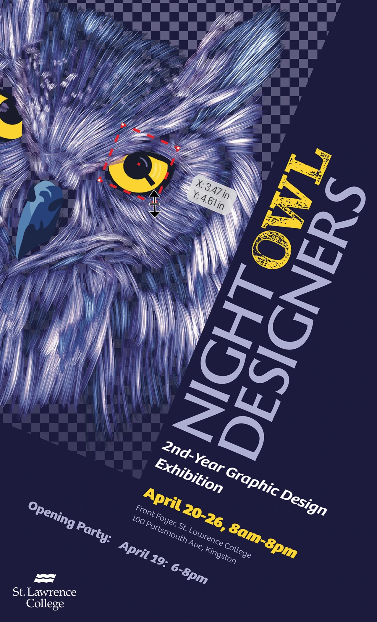 Night Owl Designers exhibition poster